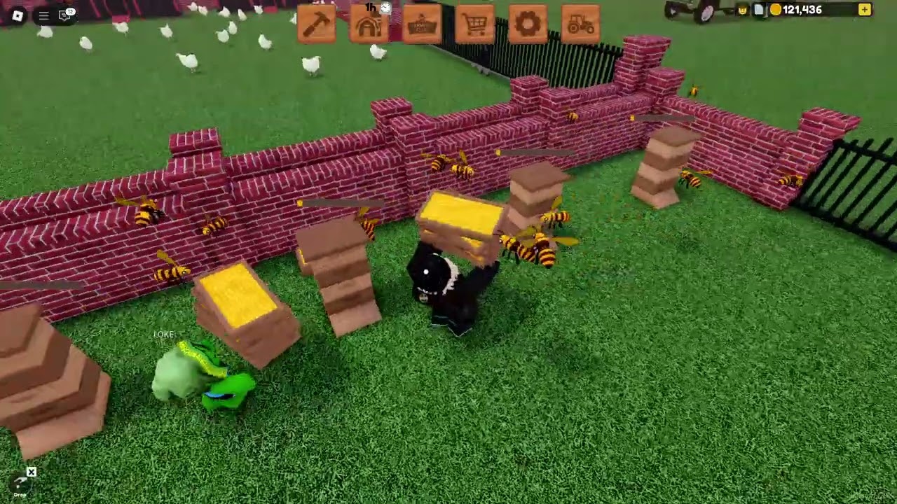 MY Friend Helps Me With My Farm.