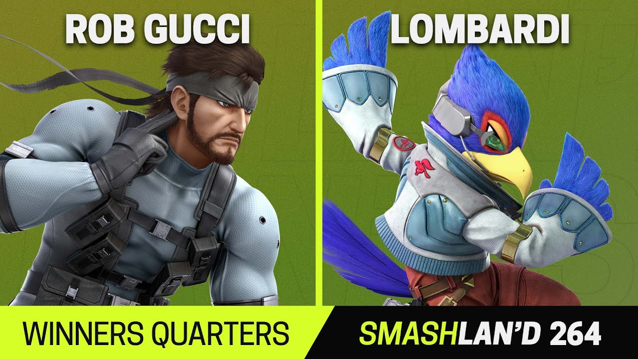 SmashLAN'd 264 Winners Quarters - Rob Gucci (Snake) vs Lombardi (Falco) - SSBU Tournament