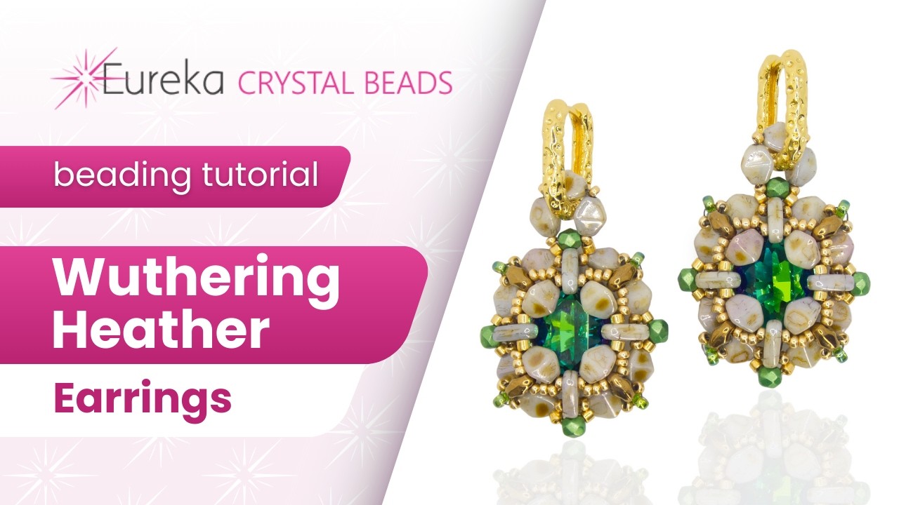 Make Beaded Jewelry Worthy of a Victorian Noblewoman 💎 Wuthering Heather Earrings DIY Free Tutorial
