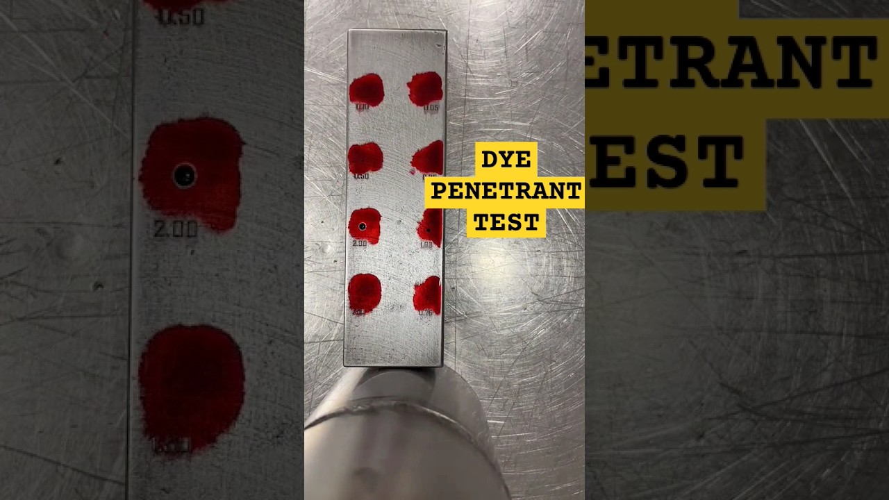 Penetrant Test #ndt #penetrant #DPTEST #fabrication #engineering #inspection #quality #metal