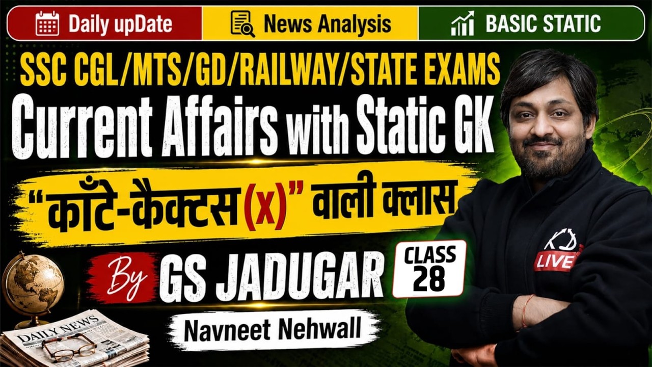 Daily Current Affairs 15 June 2026 | SSC Railway UP Police | Navneet Nehwall Sir