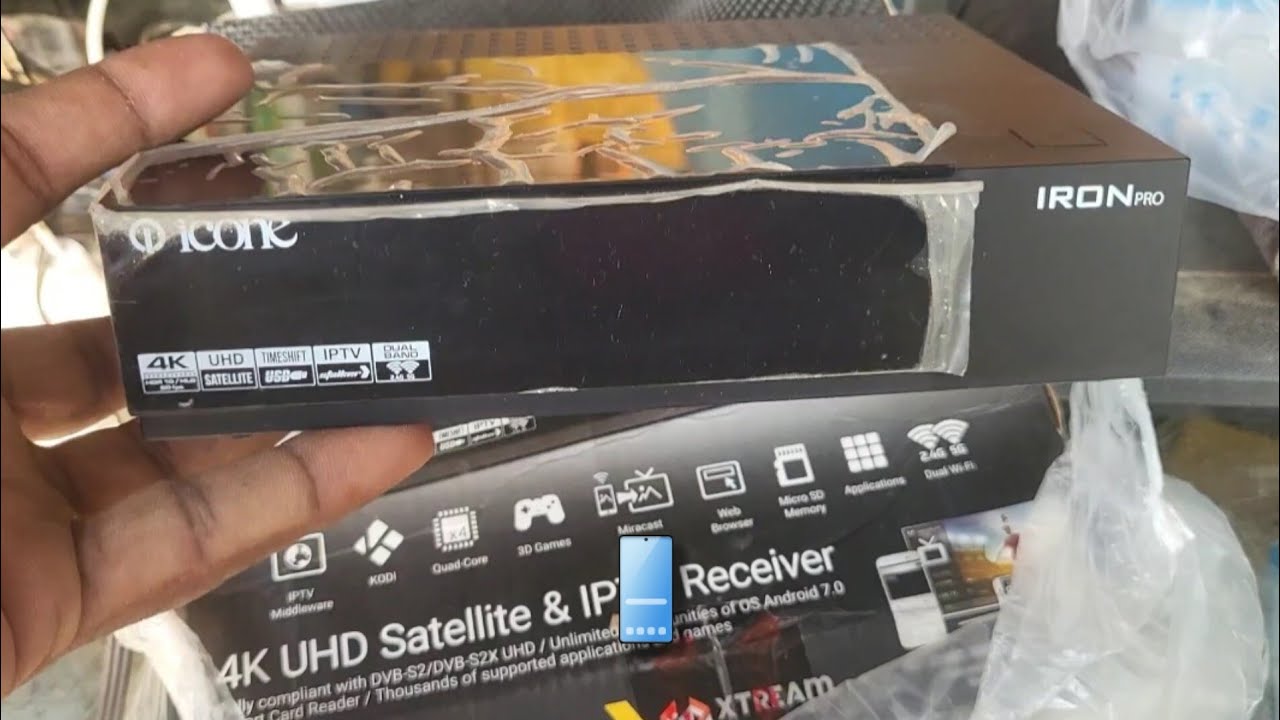 icon iron pro 4k Reciever Best picture quality Complete Video