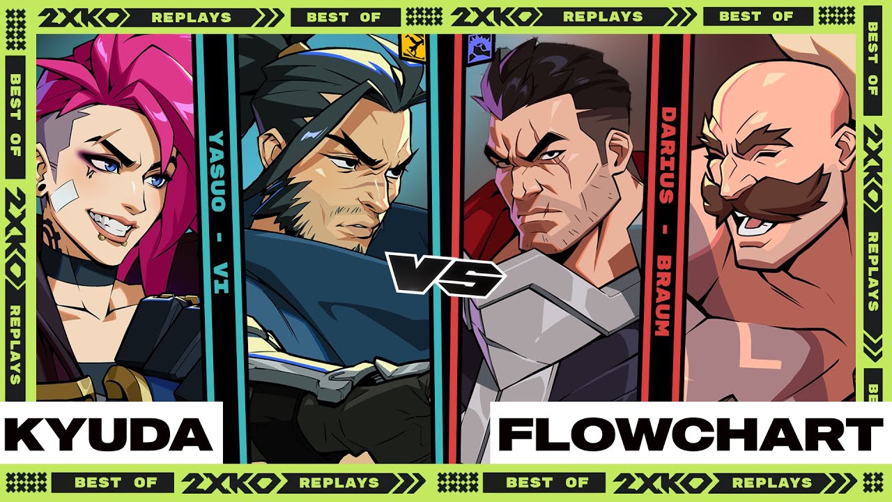 2XKO ▰ KYUDA (Yasuo - Vi) vs FLOWCHARTKEN (Darius - Braum) ▰ RUNETERRA RUMBLE #1 Grand Final ▰