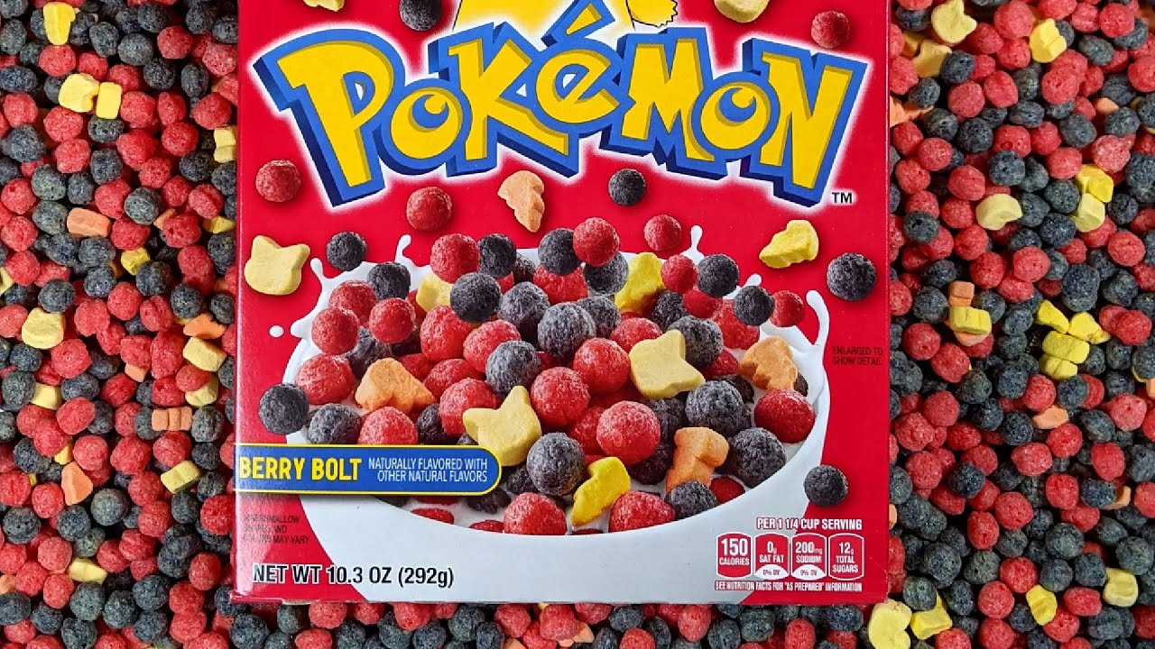Płatki na mleko Pok&eacute;mon - SŁODYCZE POKEMON Z USA