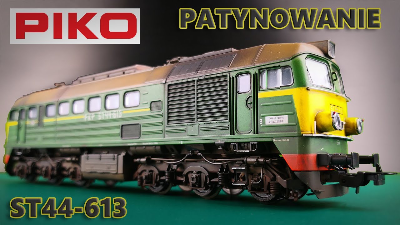 #34 ST44-613 PIKO H0 - Patynowanie lokomotywy 1:87.