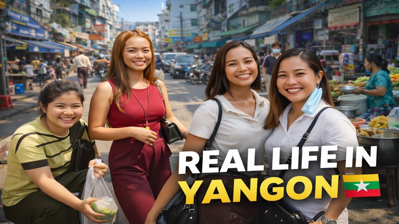 🇲🇲 LIVE | Yangon Myanmar 🇲🇲 People’s Lively Daily Life, Culture & Busy Street Moments