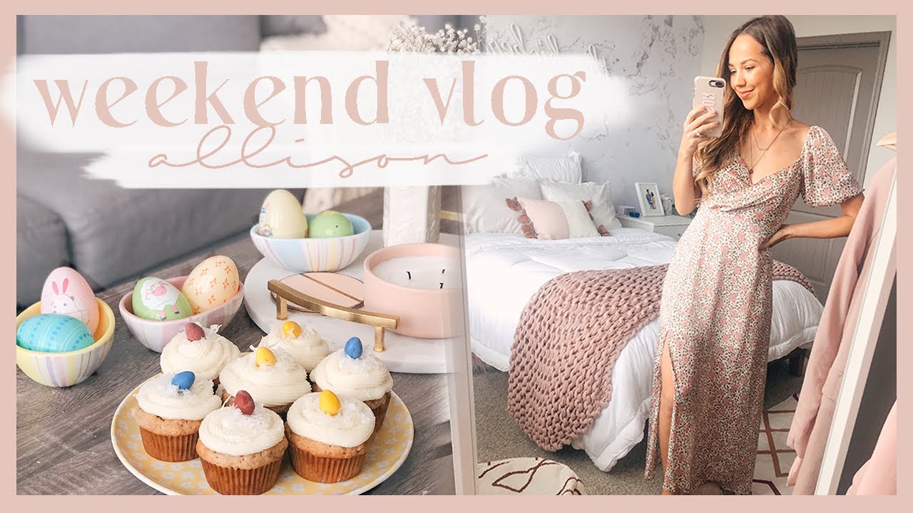WEEKEND VLOG | Target home haul, bake + cook with me, & Easter prep! ✨
