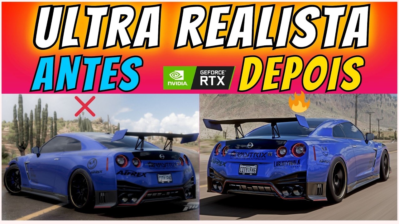 Como deixar o Forza Horizon 5 ULTRA REALISTA (Filtro NVIDIA RTX)