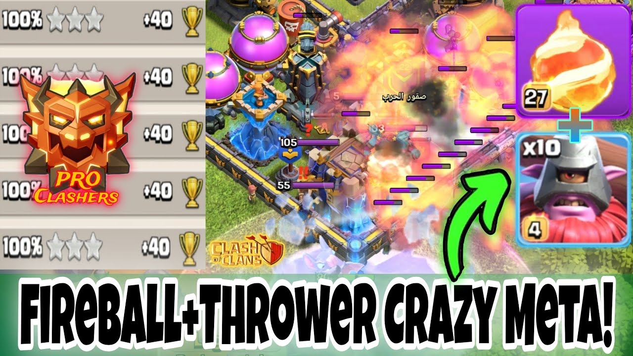 Best Thrower Strategy For Ranked Legend League. Fireball+Thrower Combo Domination In Higher League.👇