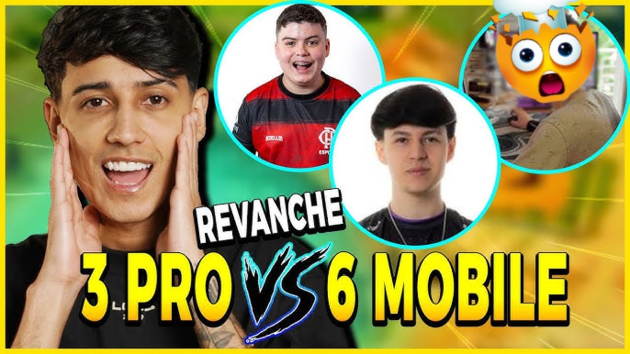TWO9 PHZIN E ROYZ NO DESAFIO DO BAK 3 PRO PLAYER vs 6 MOBILE NO FREE FIRE ! REVANCHE