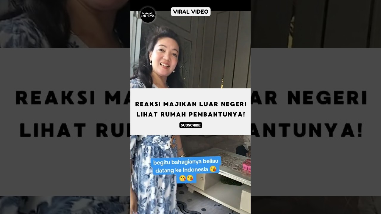 Majikan Luar Negeri Kaget Lihat Rumah Pembantu Indonesia‼️ #reaksibule #shorts #viralvideo