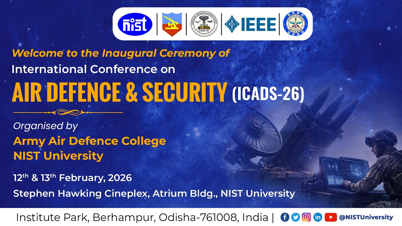 Keynote Address by Dr. Binoy K Das, DG, DRDO | ICADS-26 | NIST University