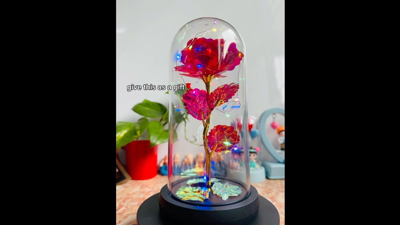 Led rose light🌹#gifts#rose #home_decor#followers#lightrose #ledrose#fyp#giftideas#personalizedgifts