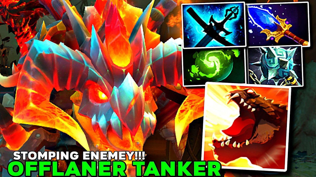 Primal Beast Offlaner Tanker Build Scepter Uproar Stomping Insane - Dota 2