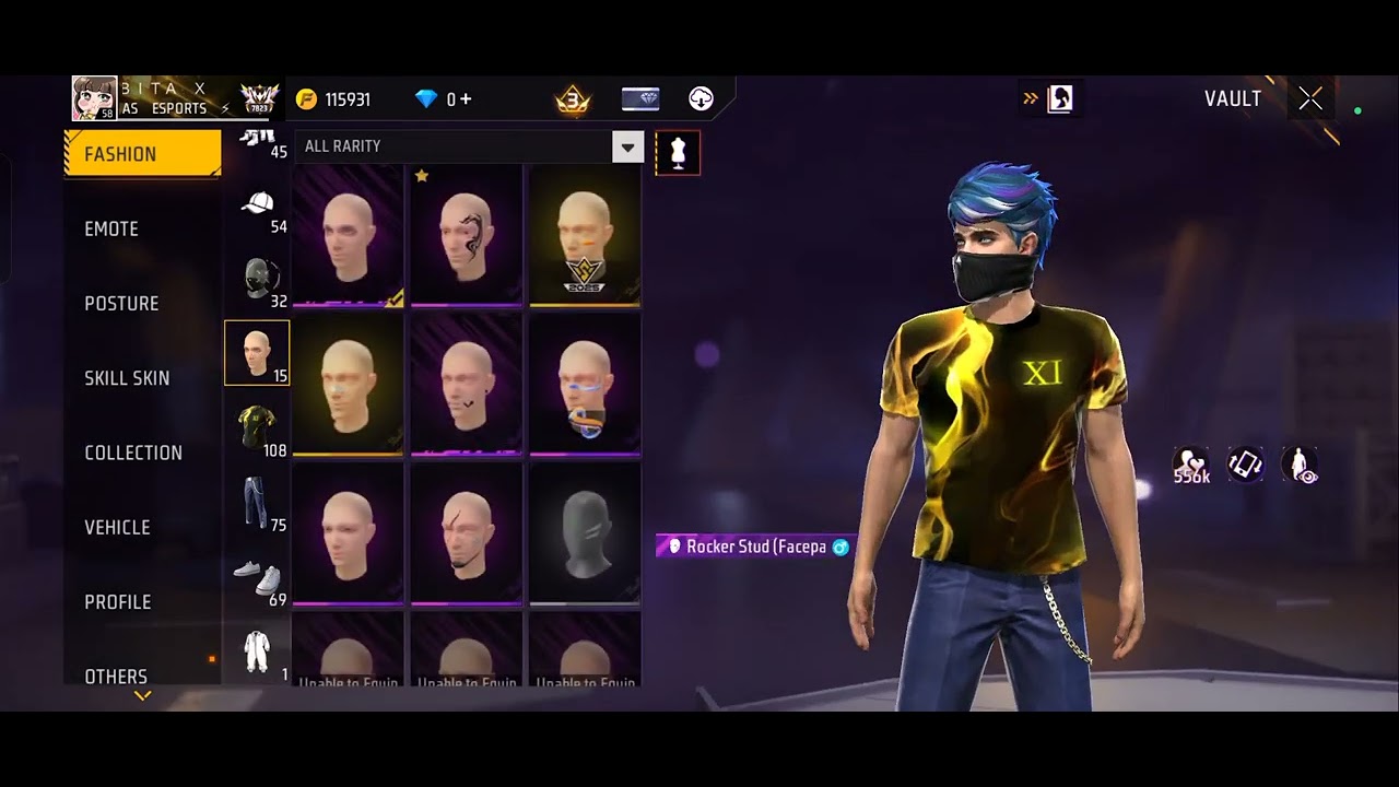 Free fire rare id 