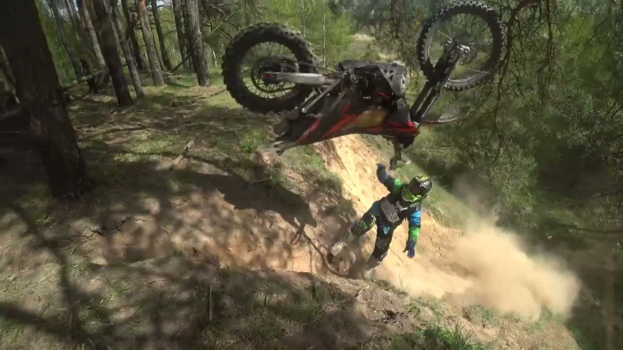 Покатушка по треку в Меркульево на KTM EXC 300 и Kawasaki KDX 250