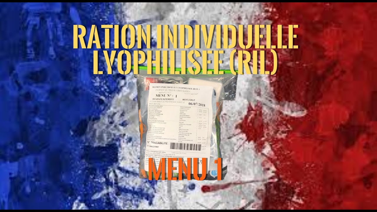 French Individual Freeze-Dried Ration (R.I.L.) Menu 1: Fish With Provencal Herbs and Deer Paté