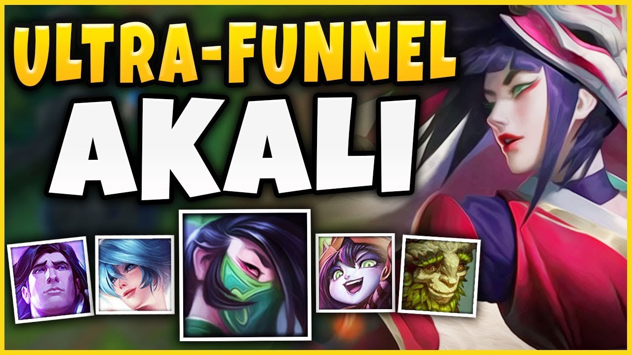 THIS NEW *ULTRA-FUNNEL* STRATEGY IS 100% UNBEATABLE! S9 AKALI BOOSTING STRATEGY! - League of Legends