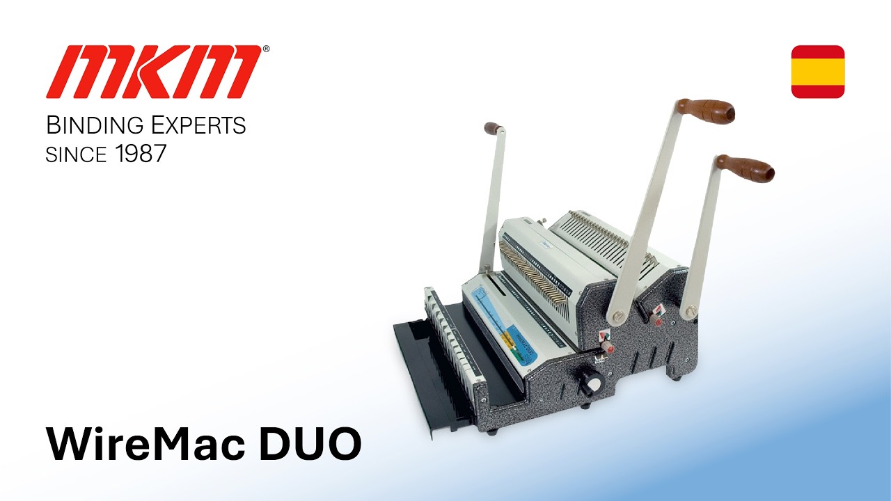 WireMac DUO — Encuadernadora manual en paso 3:1