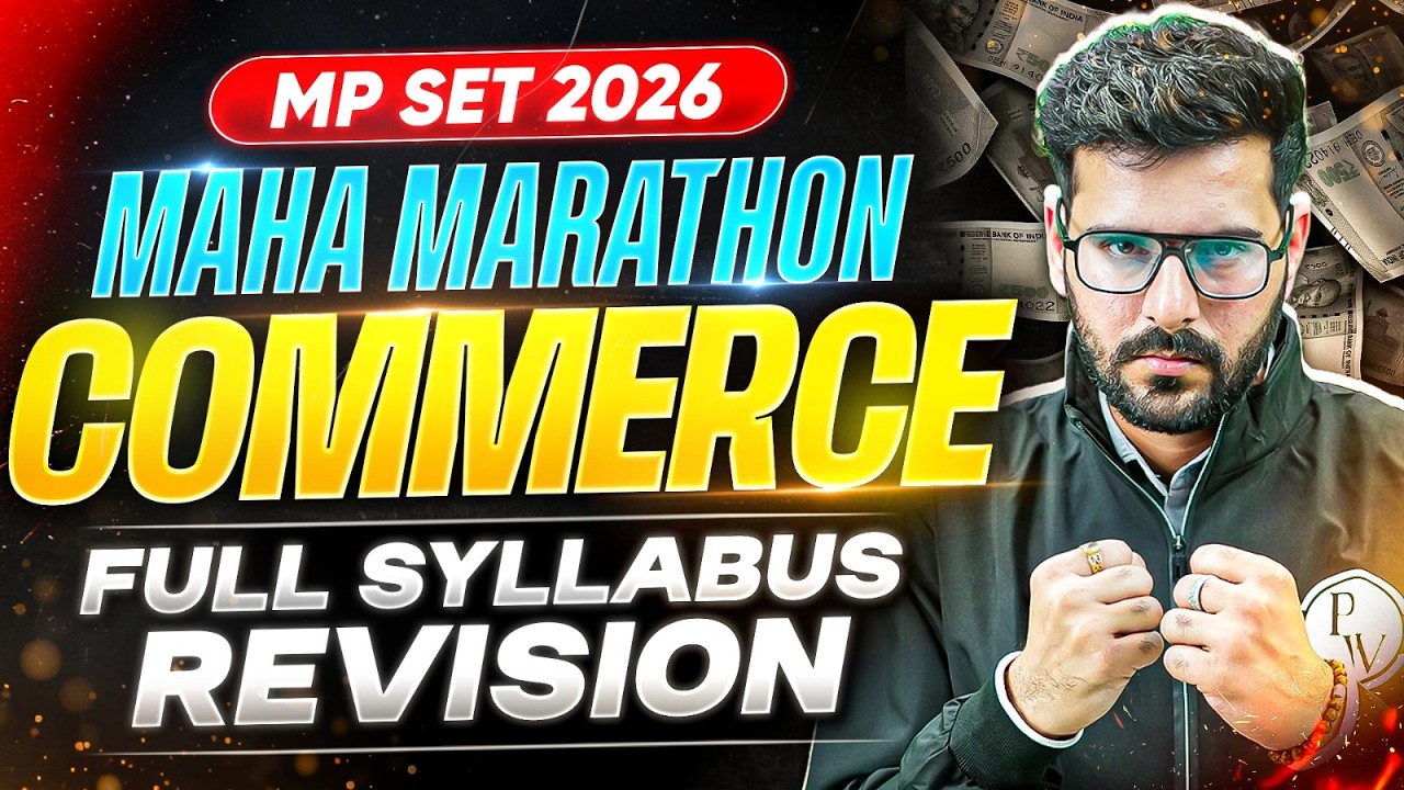 MP SET Commerce | MP SET Commerce Maha Marathon | MP SET Commerce Full Revision 2026