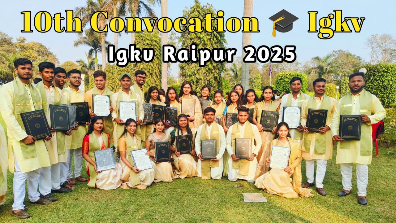Convocation Igkv Raipur 2025 😍 !! Panku Vlog !! Agriculture College 😍