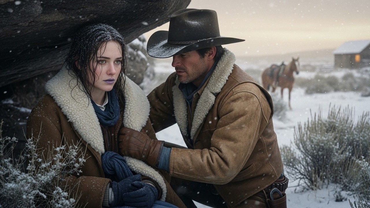 She Was Abandoned In The Snowstorm Alone, A Cowboy Found Her Tracks And Followed Them To Save Her