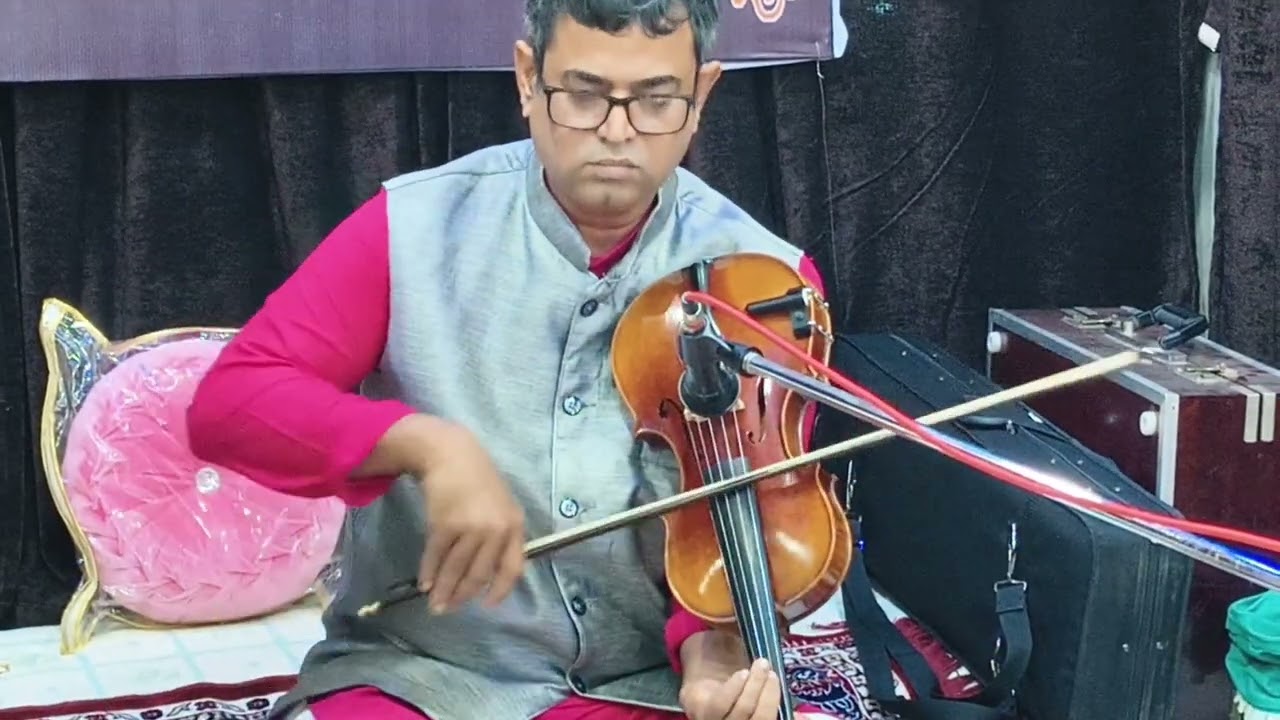 Violin Prof  Somnath Chakraborty raga Maru Bihag at Gaan Griha of Riwaz Kendra on 15 02 2026
