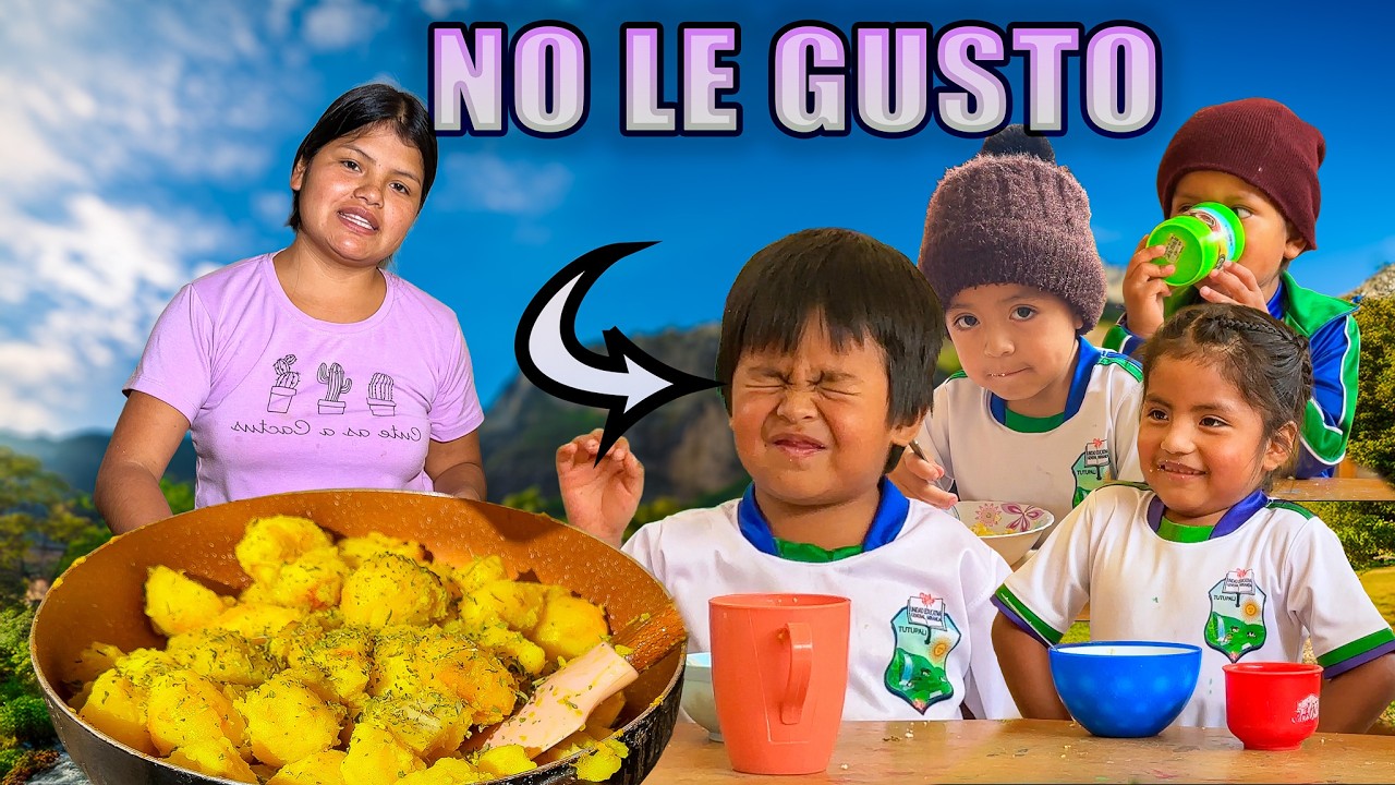 ASI PREPARO LA COMIDA PARA LOS NIÑOS DE LA ESCUELA DE JUANITO - NATHALIA