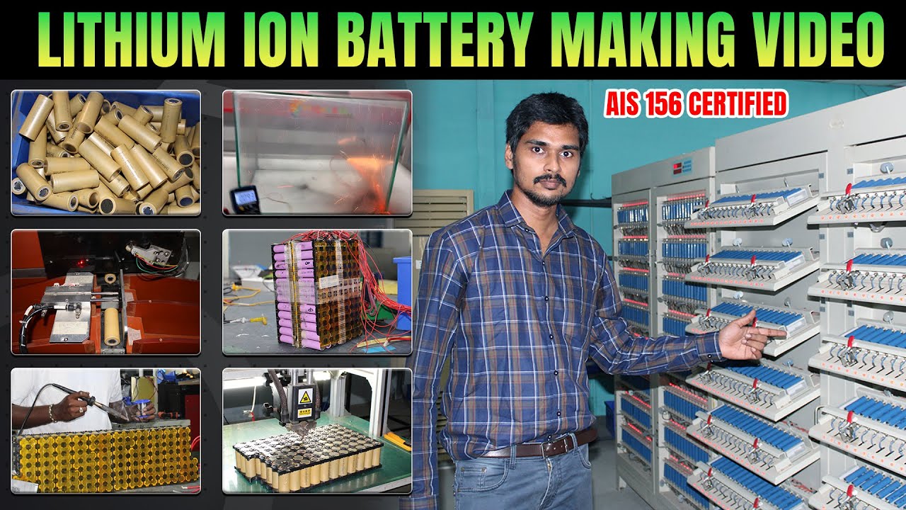How are Lithium ion Battery Made in  India| Electric Vehicles| EV Bro