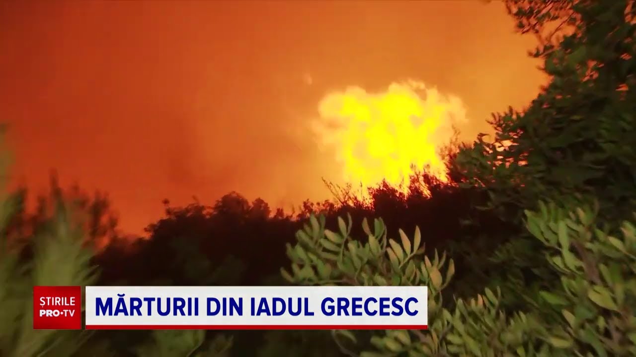 Imagini de coșmar din Grecia. Corespondență Știrile PRO TV din Atena