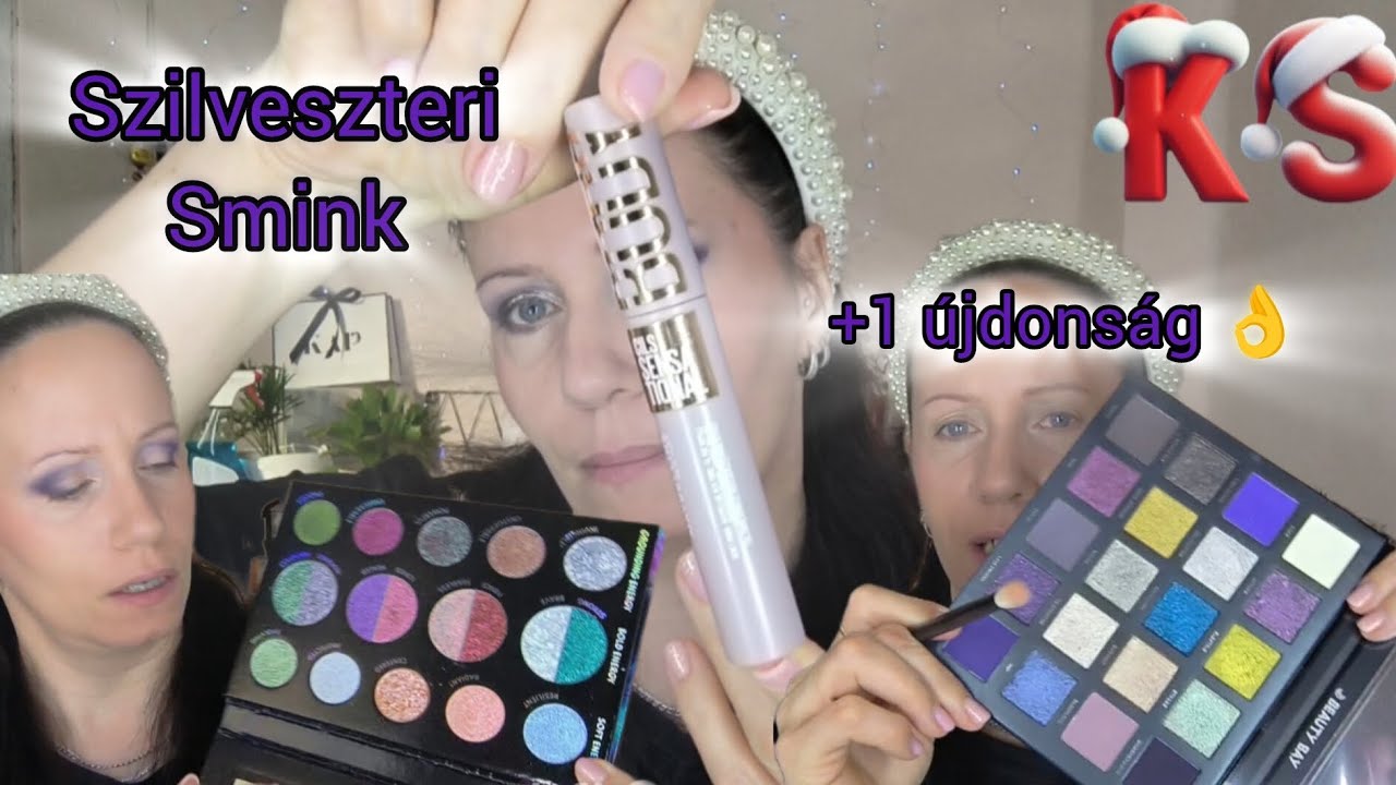 Szilveszteri smink +1 újdonság... csacsogós hangulatban 🤩#makeup#smink#haul#vlog#grwm