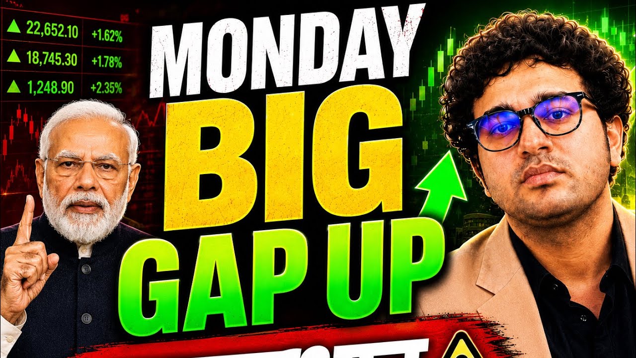 BIG GAP UP Monday (इस REASON से ) BUT THE सावधान रहें 😱|Nifty BankNifty Sensex Tomorrow Prediction.