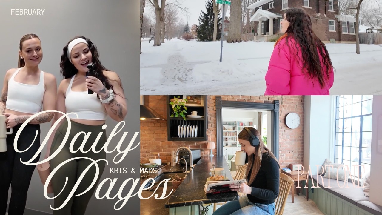 february daily pages | book shopping, home updates, sister workouts