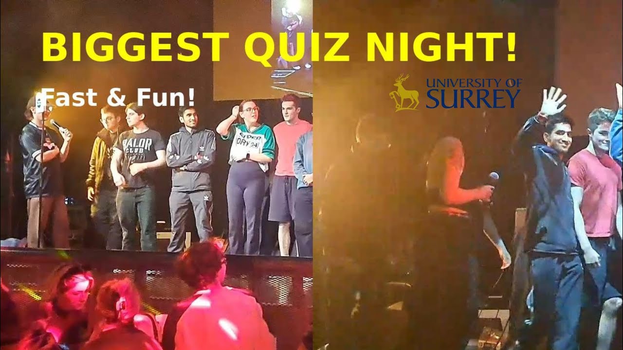 Biggest Quiz Night at University of Surrey! 🎤📱 | Fun Event at Rubix 🎉