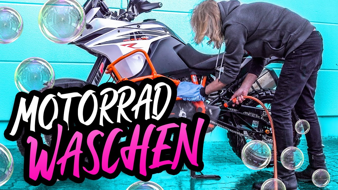Motorrad RICHTIG waschen – so geht's! HOW TO