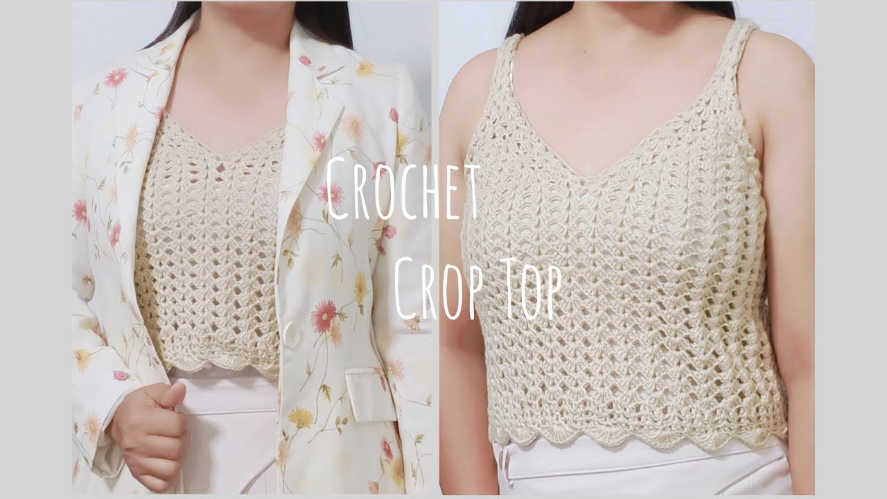 Easy Crochet Tank Top Toturial | ถักเสื้อสายเดี่ยวง่ายๆสอนละเอียดทุกขั้นตอนเหมาะสำหรับมือใหม่หัดถัก