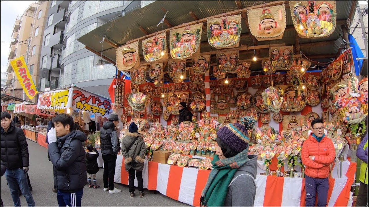 [4K] Walking of Imamiya Ebisu shrine Tokaebisu festival