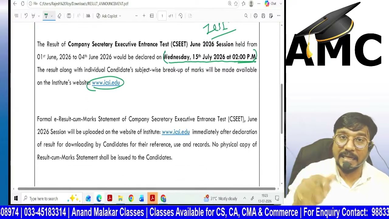 🚨 CSEET June 2026 Result Announced | Result Date & Time Confirmed | ICSI Official Notice 🔥