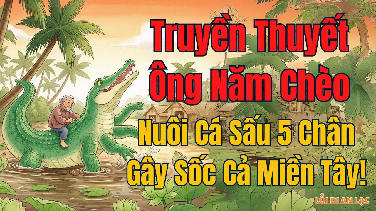 Truyền Thuyết &Ocirc;ng Năm Ch&egrave;o &ndash; Nu&ocirc;i C&aacute; Sấu 5 Ch&acirc;n G&acirc;y Sốc Cả Miền T&acirc;y!