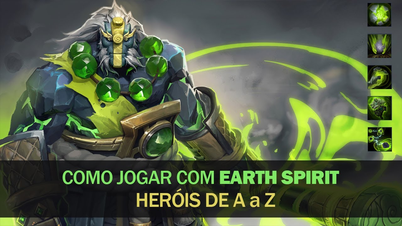 Como jogar de Earth Spirit Dota 2 7.28c - heróis e suas habilidades de A a Z - #032