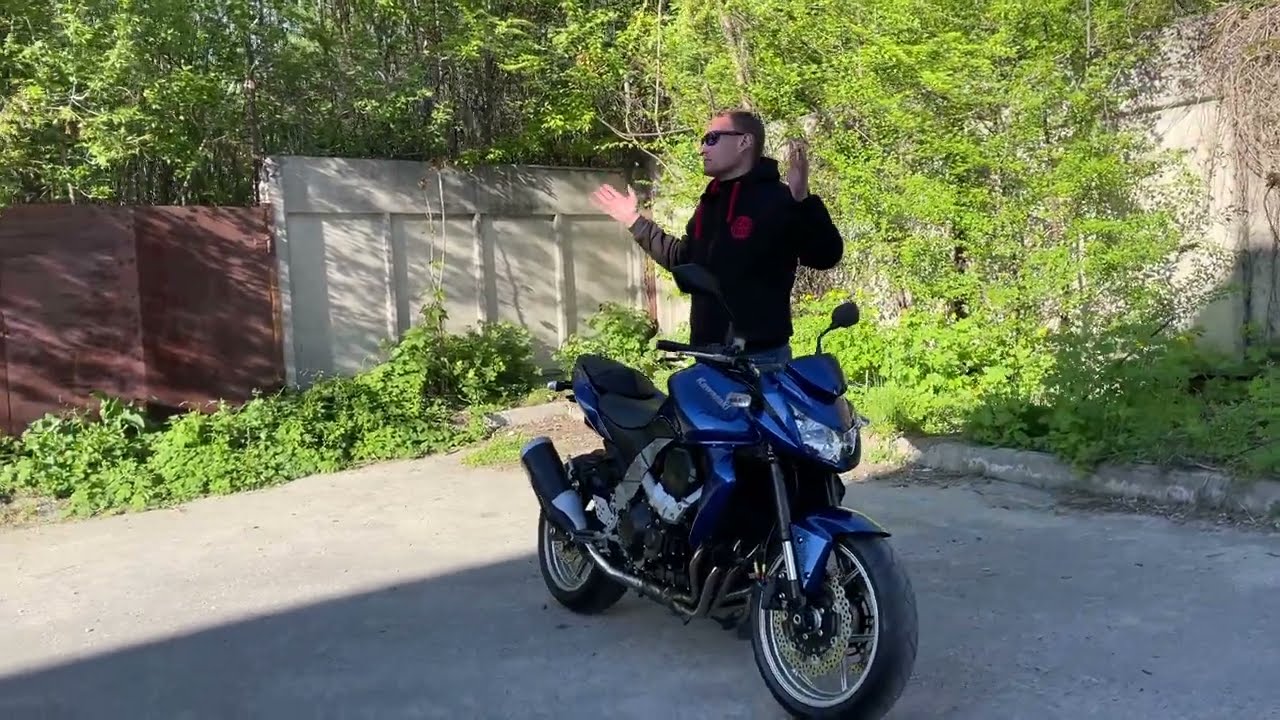 Осмотр мотоцикла Kawasaki Z750 с пробегом 5261 км