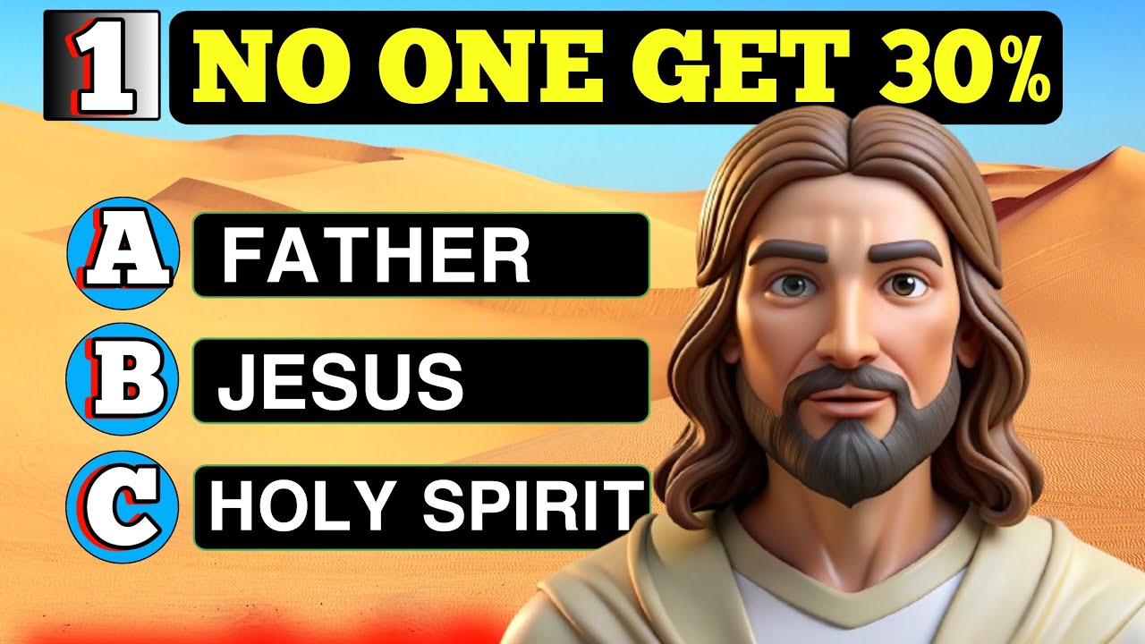 15 Hardest Questions About Jesus Christ | 95% Can’t Answer This Bible Quiz #biblequiz #bible #quiz