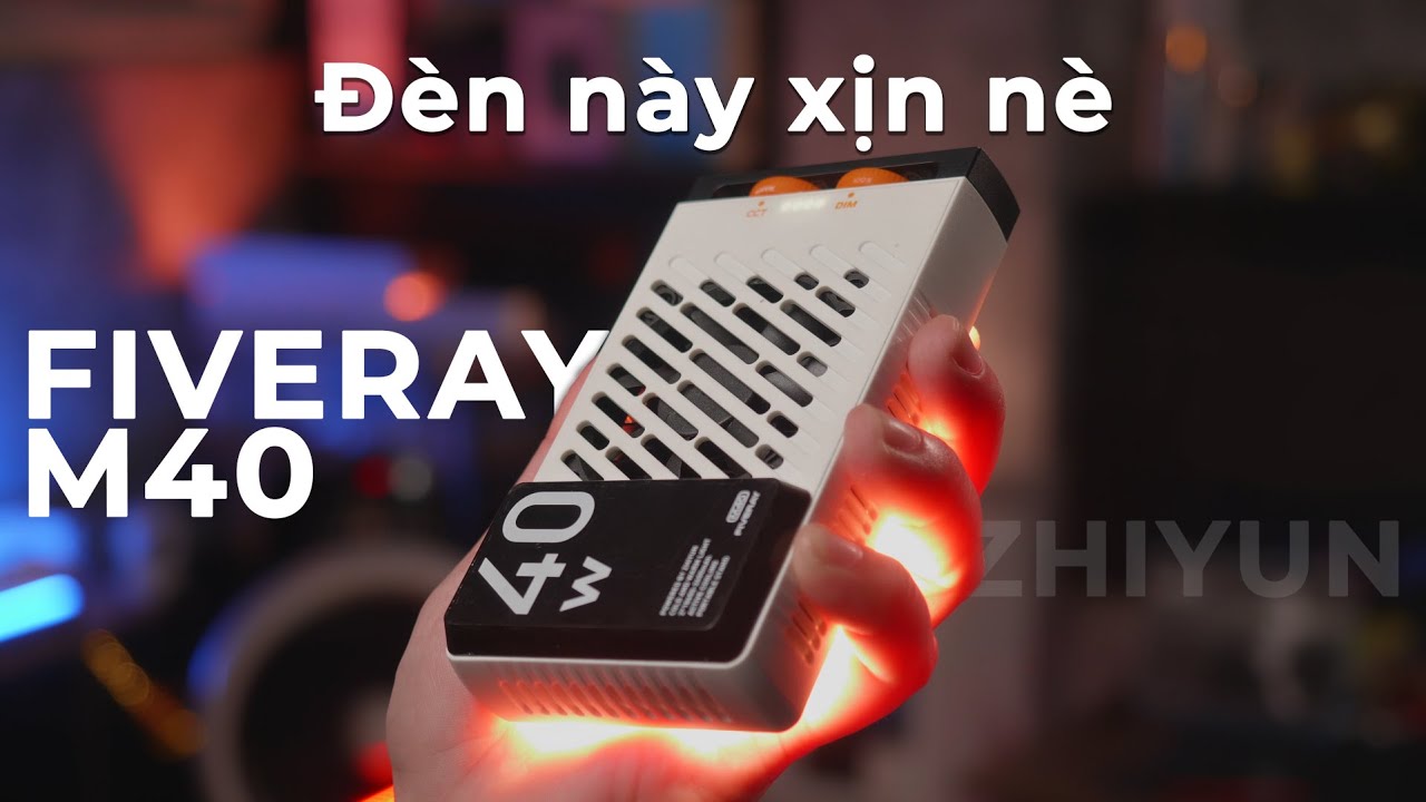 Zhiyun FIVERAY M40: công suất 40W SIÊU SÁNG, con đèn ai cũng nên có | Long K  | Cuộc sống làm phim