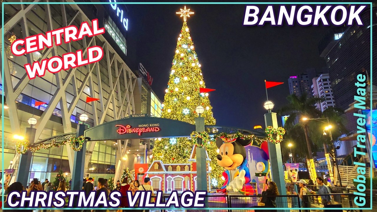 NEW Bangkok Disney Holidays Village 2025 Central World 🇹🇭 Thailand