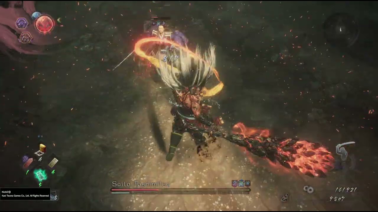 Nioh 2 Vs Saito Toshimitsu Boss fight