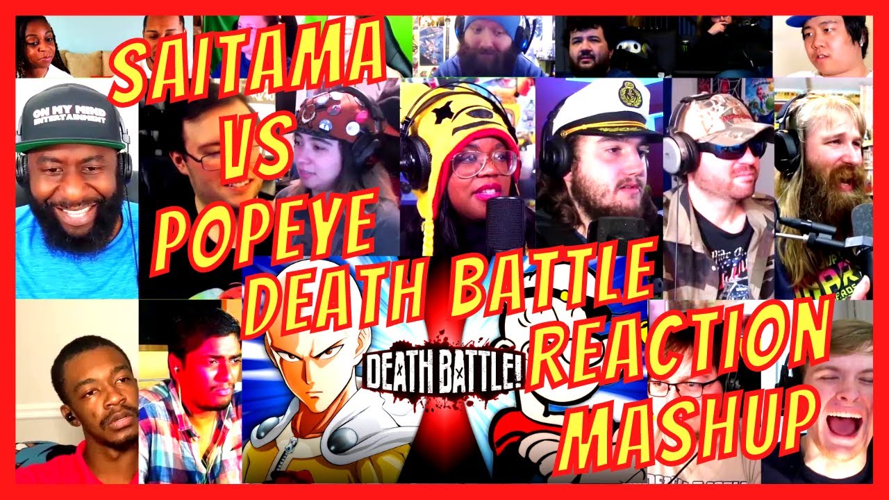 SAITAMA VS POPEYE: DEATH BATTLE - REACTION MASHUP - ONE-PUNCH MAN VS THIMBLE THEATRE - EPIC!! - [AR]
