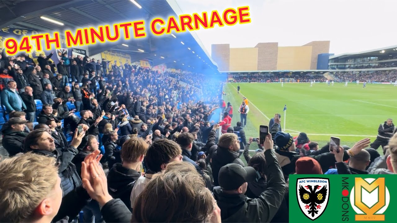 LAST MINUTE RELIEF FOR WIMBLEDON | AFC Wimbledon v MK Dons Match Vlog