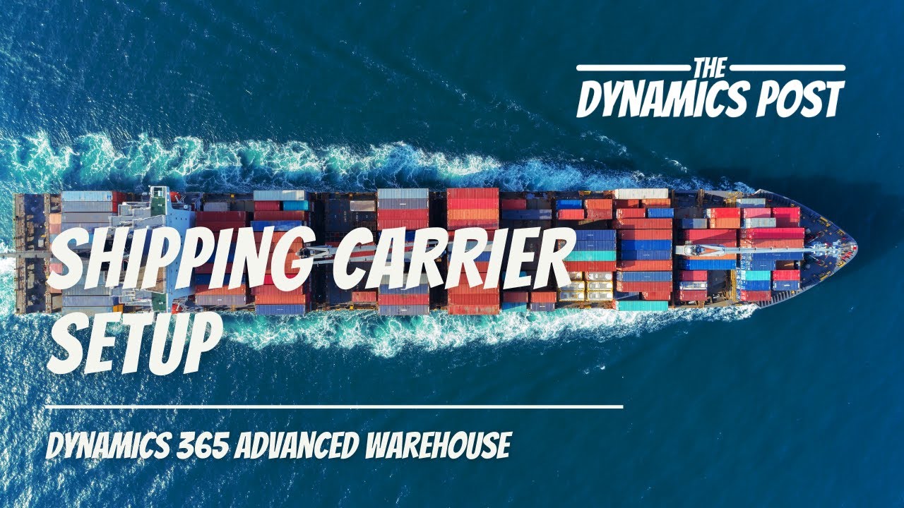 Transportation Management Shipping Carrier  and Rate Master Setup in Dynamics 365 F & O