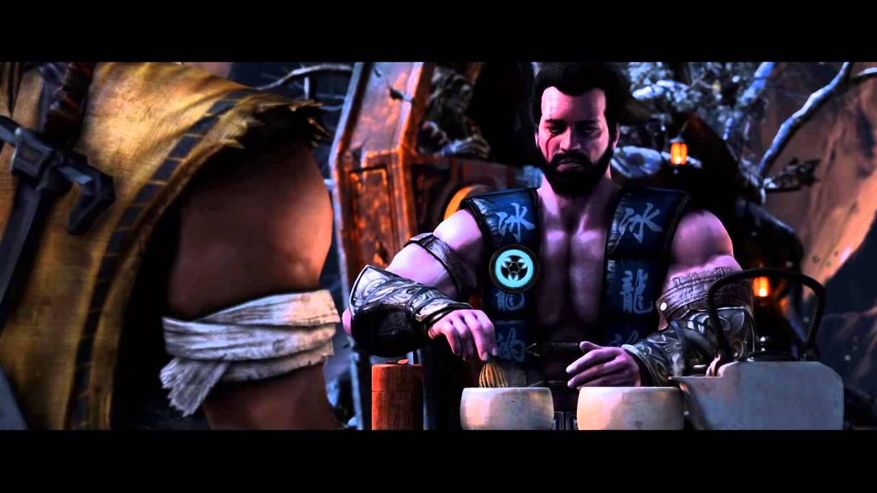 Mortal Kombat X SCORPION TALKS TO SUB ZERO IN STORY MODE PLUS AMAZING FIGHT