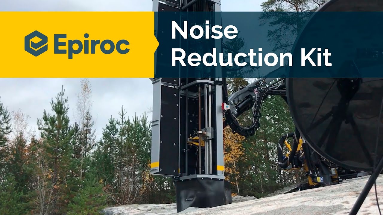 Epiroc Noise Reduction Kit on a FlexiROC T30 R